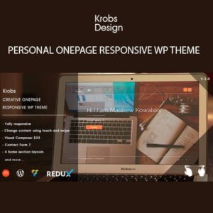 Krobs - Personal Onepage Responsive WP Theme